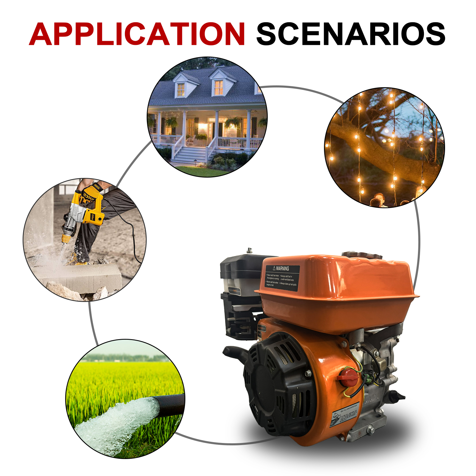 ZONZEN 170CF 212cc 4kw Gasoline Engine - Image 4