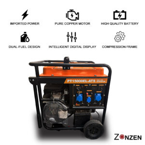 Heavy-duty frame protected for jobsite and home backup applications Run up to 12 hours of running hours with a larger fuel tank capacity and lower fuel consumption 120&240V in one is available for using more industrial tools One-touch start, remoted start, and recoil start are available as your choice. Bigger & flexible wheels and handle, move to any/places for working and home-back applications Built-in oil alert and circuit breaker protect your machine Optional control panel design for different applications